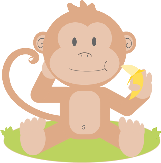 Monkey Clipart Images At Getdrawings Cute Cartoon Monkey Png Full Size Png Download Seekpng
