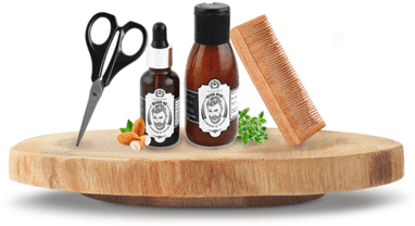 Beard Box - Man Company Beard Combo With Almond (400x400), Png Download