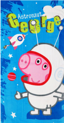 George Pig Towel - Peppa Pig Towel Pp1hootw001 (400x400), Png Download