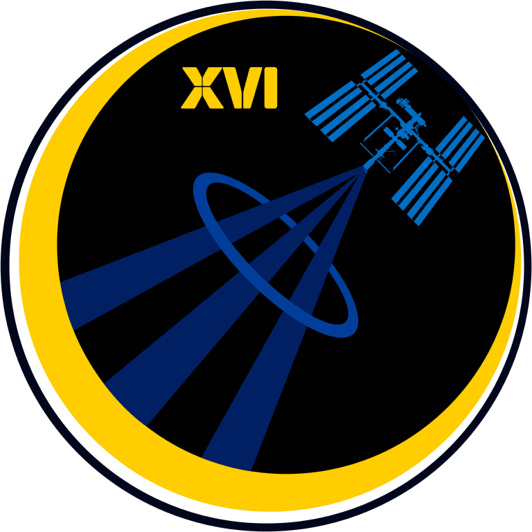 Iss Expedition 16 Patch - International Space Station Ultra Bright Glow (768x768), Png Download