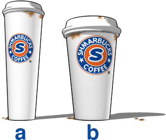 If You Chose "b" For Each, You Have A Very Good Eye - Coffee Cup (400x300), Png Download