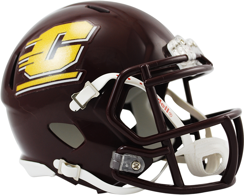 Central Michigan Football Helmet (900x812), Png Download
