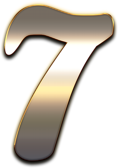 7 Number Wooden Png - Number (740x804), Png Download