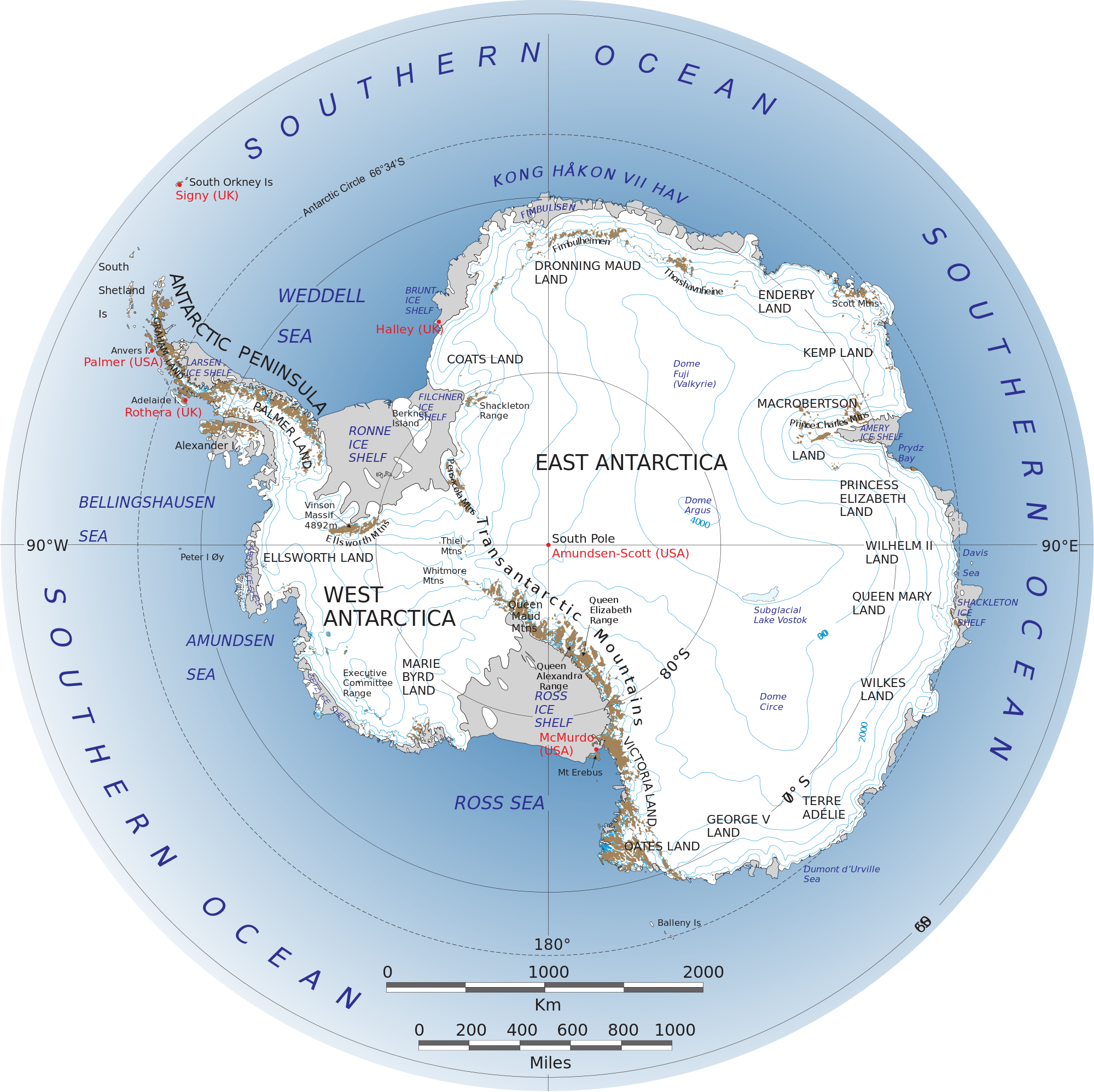 About Antarctica - West Antarctic Ice Sheet (2000x1998), Png Download