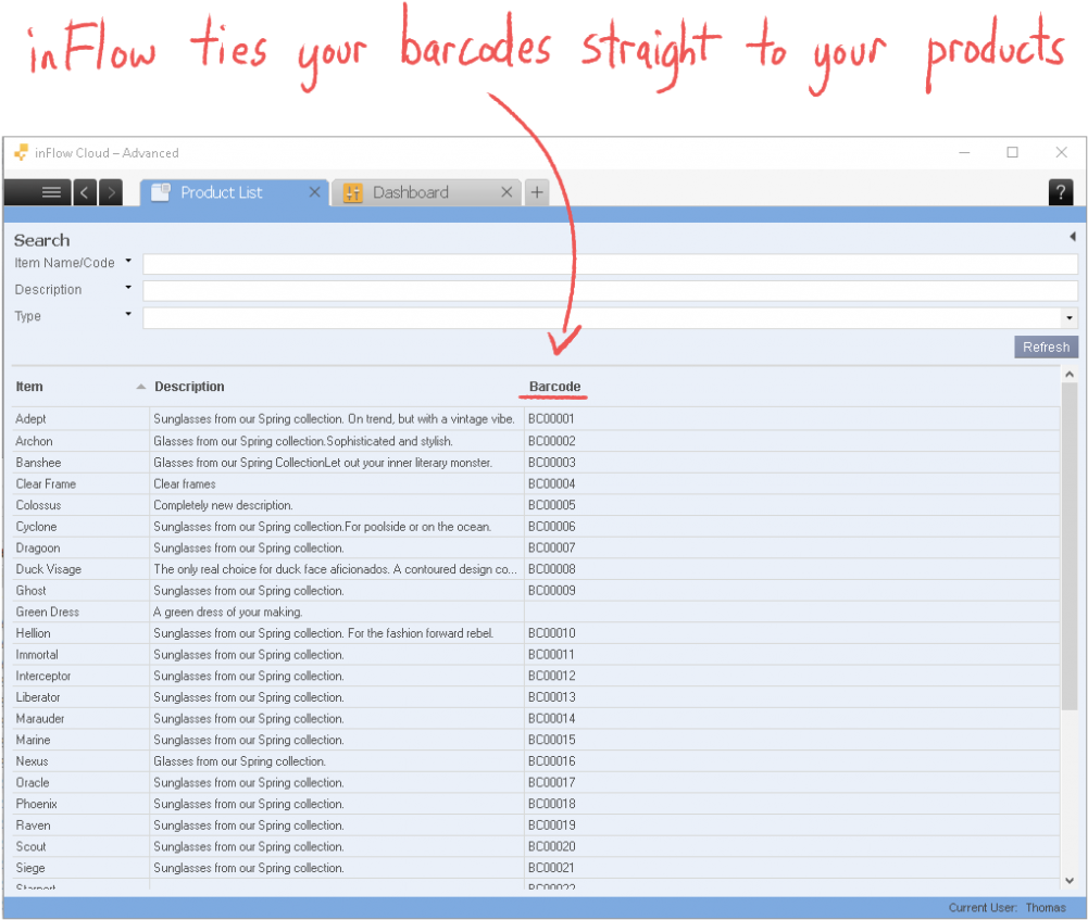 Inflow Ties Your Barcodes Straight To Your Products - Barcode (1024x879), Png Download