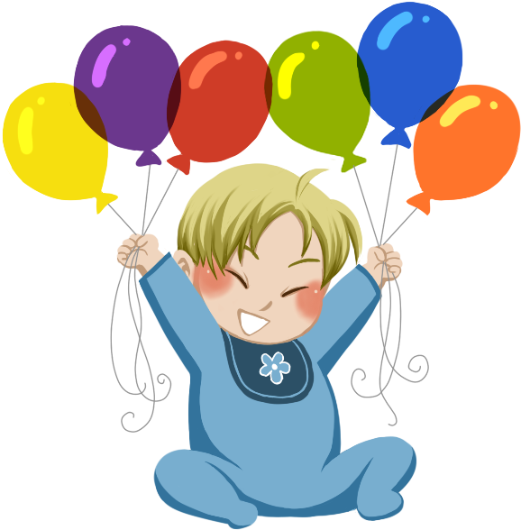Vector Royalty Free Stock Birthday Clip Baby - Birthday Baby Image Png (659x669), Png Download