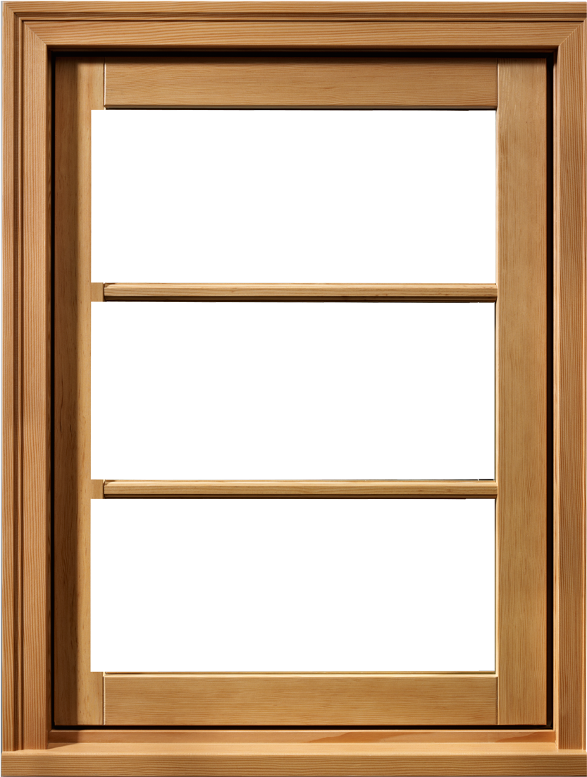 Wooden Window Frame - Wooden Window Frame Png (932x1200), Png Download