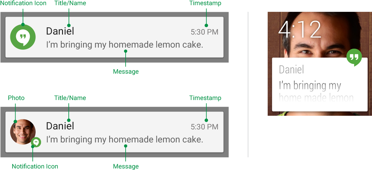 Enter Image Description Here - Heads Up Notification Android Ui (1689x562), Png Download