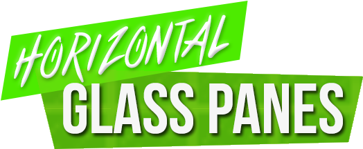 Horizontal Glass Panes Mod - Graphic Design (600x400), Png Download