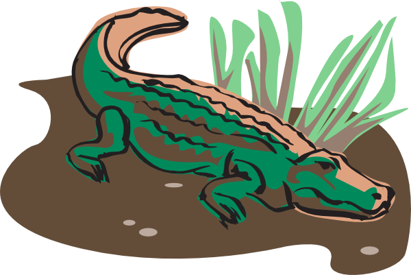 How To Set Use Crocodile Art Svg Vector (600x401), Png Download