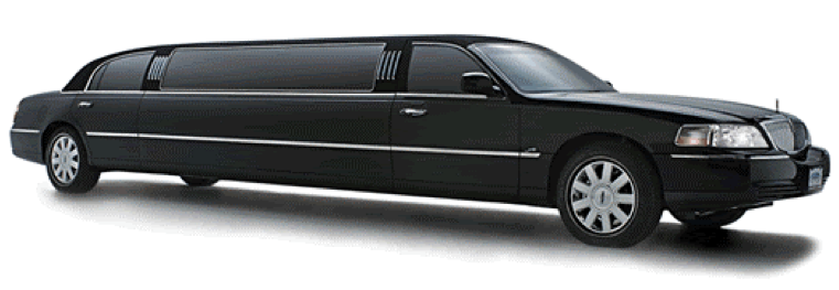6 Passenger Stretch Limo - Black Lincoln Stretch Limo (760x440), Png Download