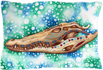 Nile Crocodile Pillow Case From Cafepress Store - Watercolor Painting (350x350), Png Download