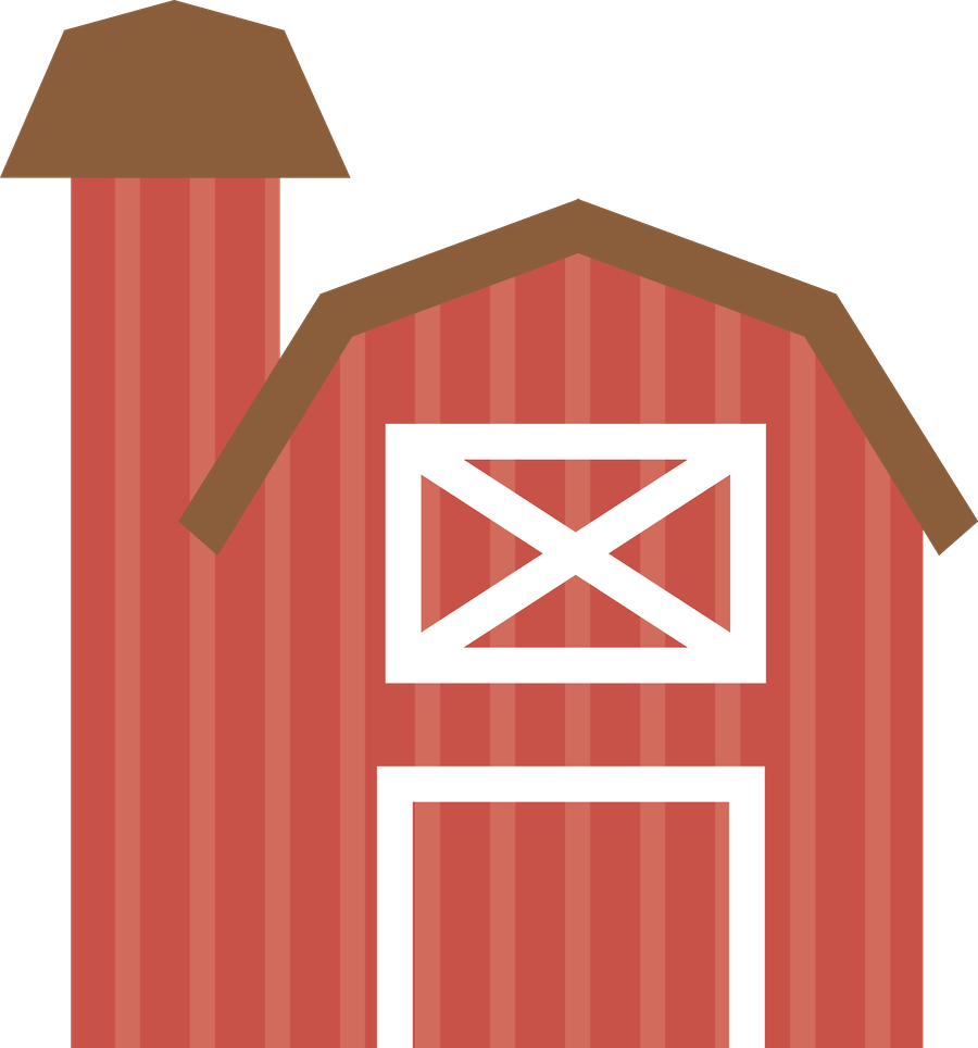 Farmhouse Drawing At Getdrawings - Tarjetas De La Granja (900x964), Png Download