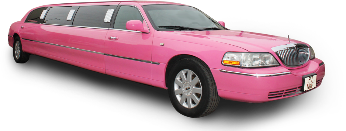 Limousine Rosa Pink Png (1138x431), Png Download