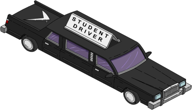 Dmv Limo - Simpsons Tapped Out Vehicles (638x365), Png Download