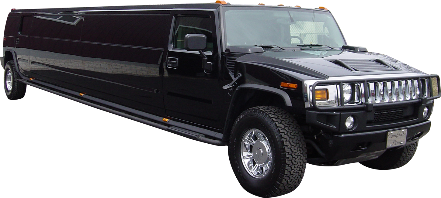 Hummer - Black Hummer Limo Png (1450x652), Png Download