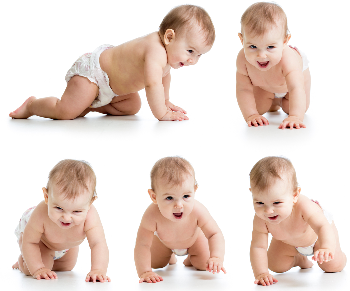 Babies Png Transparent Image - Babies Crawling (1156x960), Png Download