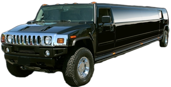 Black Hummer Limousine2 - Humming In A Hummer (566x288), Png Download