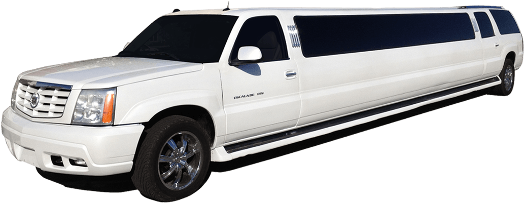 Escalade Limo - Cadillac Escalade Limousine 2017 Png (1086x402), Png Download