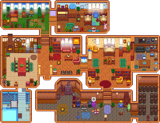 My Farmhouse I'm Kinda Proud Of - Stardew Valley Empty Farmhouse (688x528), Png Download