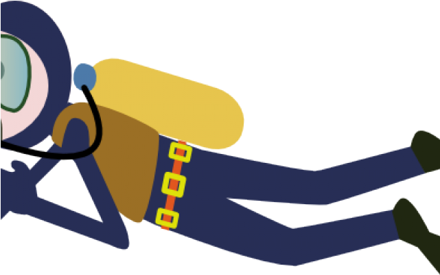 Snorkeling Cartoon Png (640x480), Png Download