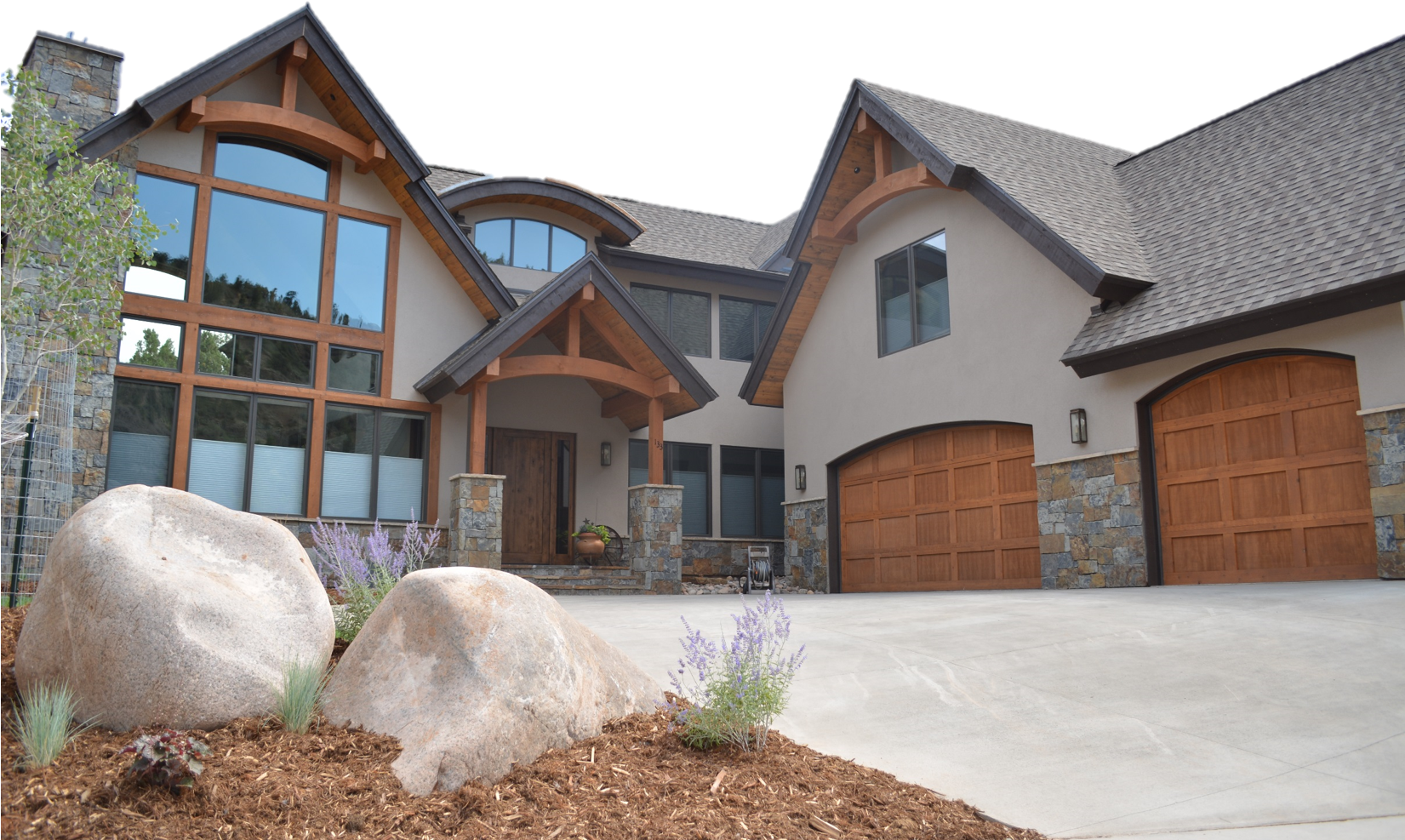 Contemporary Farmhouse Exterior - Farmhouse (1650x1100), Png Download