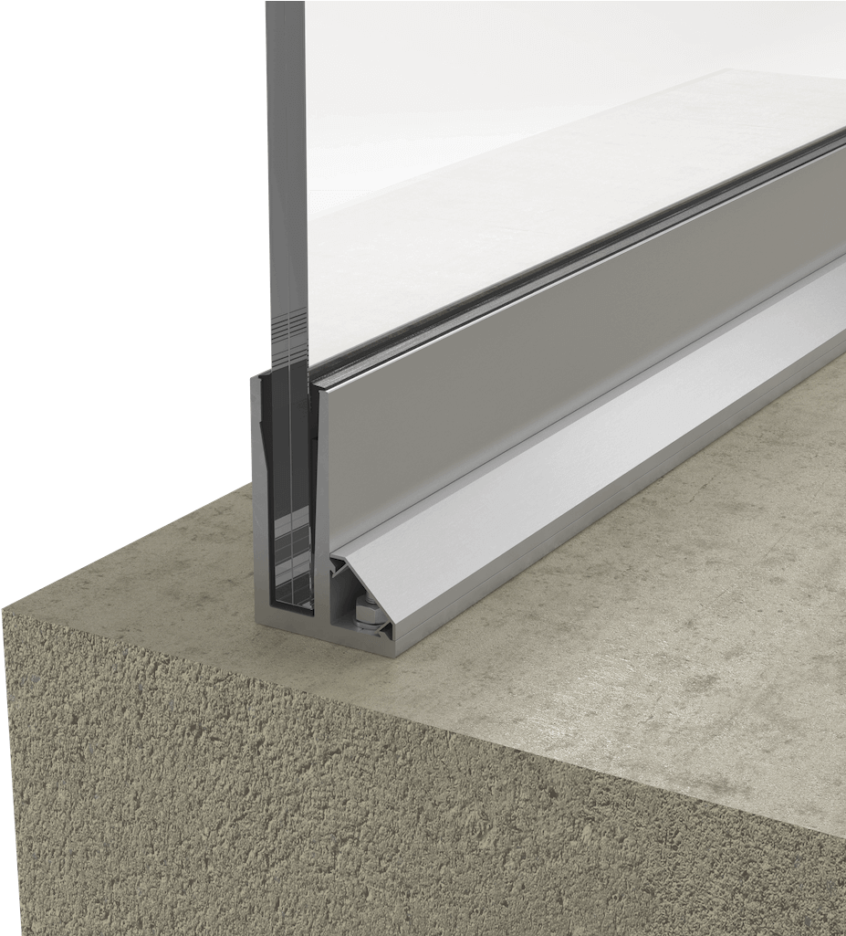 The Glass Rail Only Fixes The Pane At The Base And - Soportes Para Barandillas De Cristal (1024x1024), Png Download