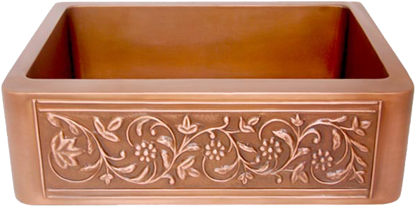 Copper Farmhouse Sinks For Sale - Sink (630x348), Png Download