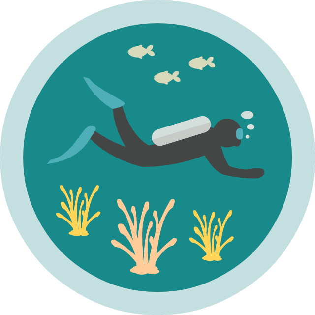 Plan Your Own Dive - นัก ดำ น้ำ การ์ตูน (640x640), Png Download