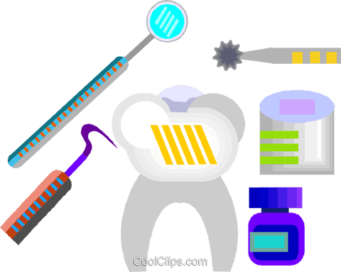 Tooth, Dentist Equipment Royalty Free Vector Clip Art - Imagens De Dentista Png (480x383), Png Download