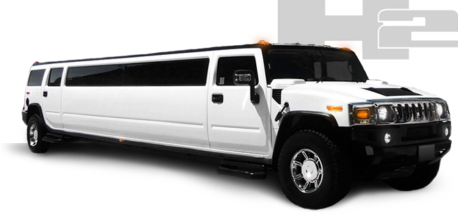 Hummer H2 Super Stretch - Limousine (658x308), Png Download