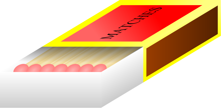 Small - Clipart Of Match (600x294), Png Download