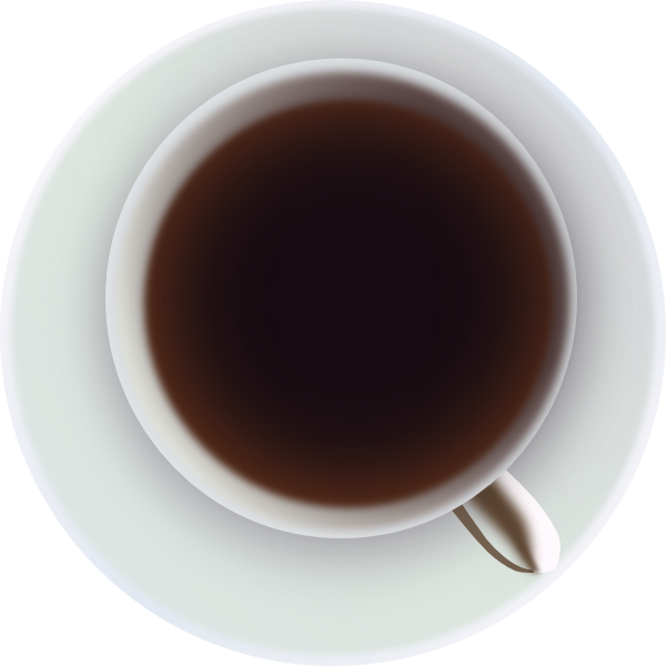 Coffee Mug Top Png File - Coffee Top View Transparent Background (600x600), Png Download