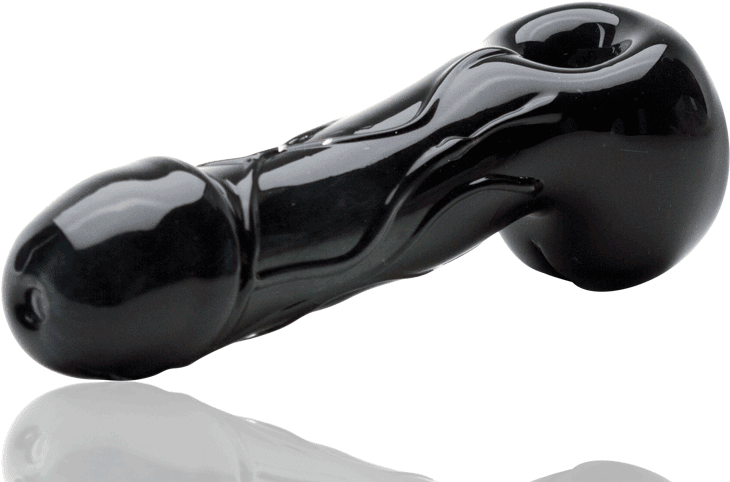 Empire Glassworks Large 5" Borosilicate Glass Black - Smoking Pipe (800x800), Png Download