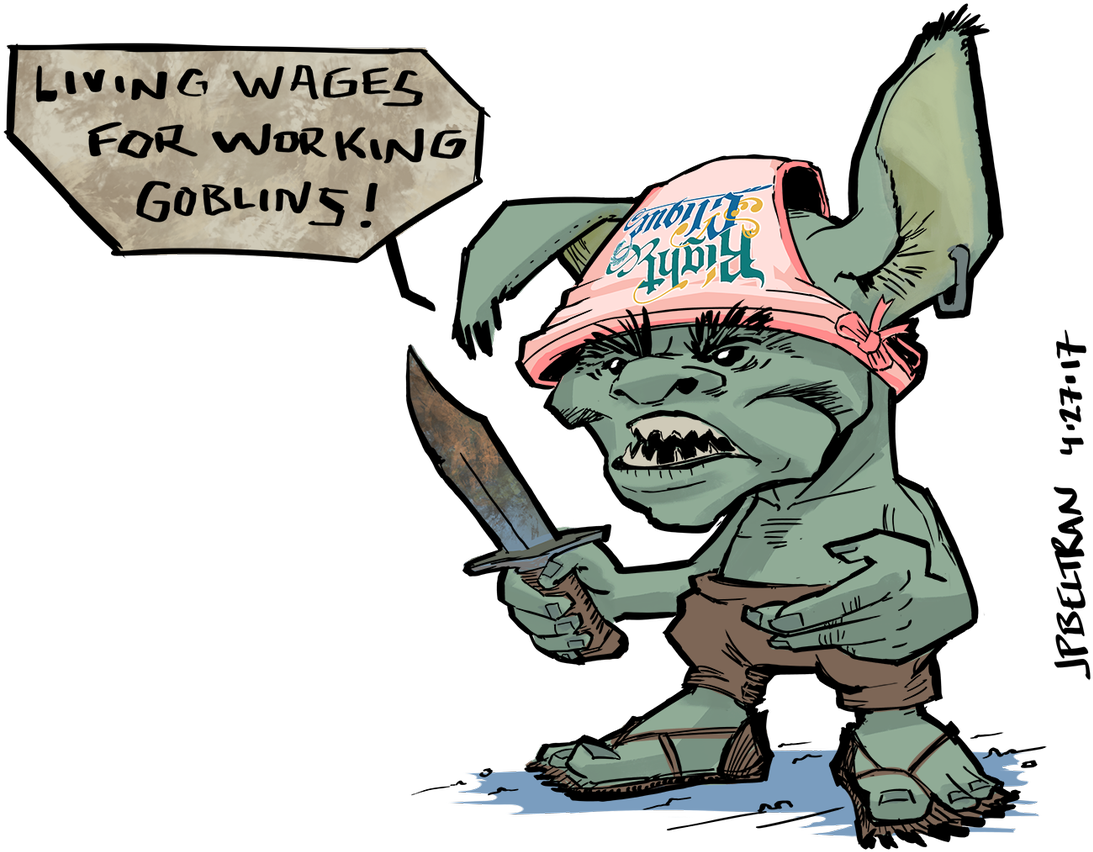 Rclique Goblin Hat Wages Jpbeltran - Cartoon (1200x908), Png Download