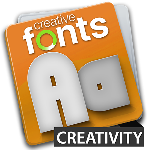 Creative Fonts Creativity - Creativity (500x500), Png Download
