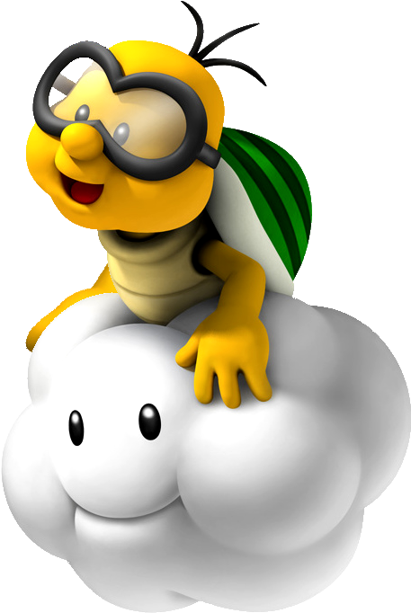 Clouds Clipart Super Mario - Mario Lakitu (469x699), Png Download