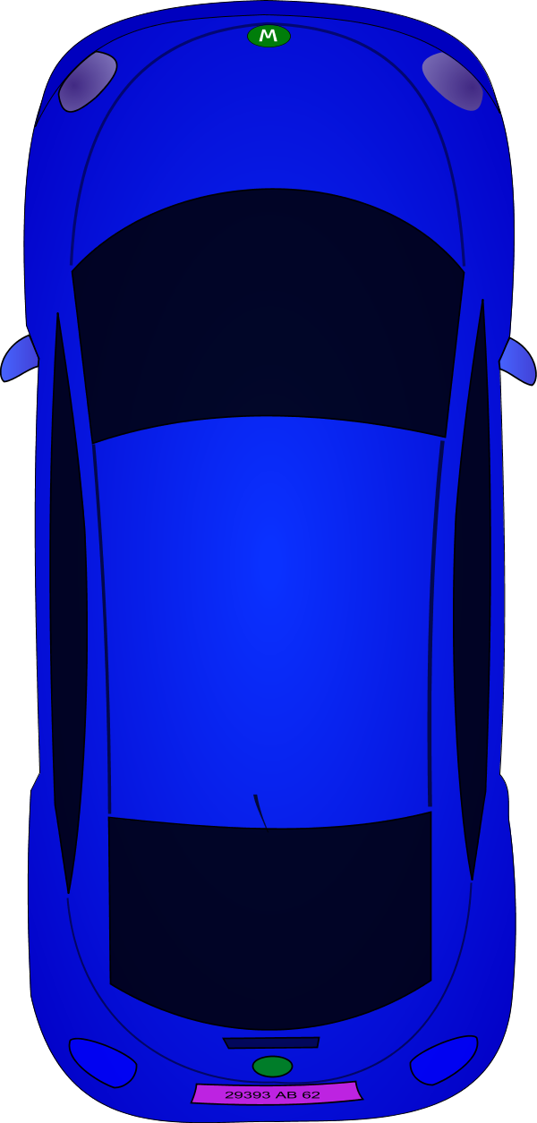 28 Collection Of Car Clipart Top View - Top View Of Car Clipart (600x1255), Png Download