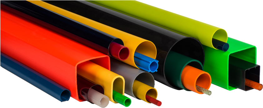 Custom Plastic Tube & Pipe Extrusion - Extruded Plastic (850x361), Png Download