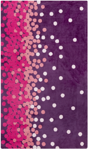 Abigail Pink, Eggplant, & Coral Kids Rug Design By - Floor Rugs For Girls Bedroom (480x480), Png Download