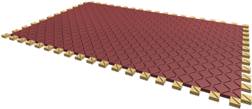 Royal Crimson Rug - Exercise Mat (420x420), Png Download