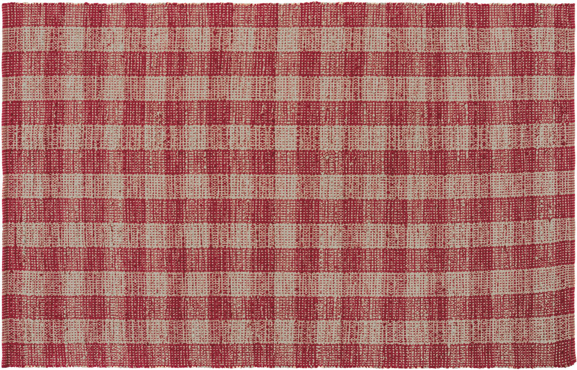 Vhc Brands Breckenridge Wool & Cotton Rug Rect Plaids - Vhc Brands Breckenridge Red / Tan Area Rug Rug Size: (1200x1200), Png Download