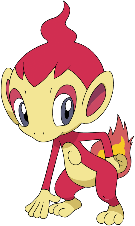 Shiny Chimchar Dp - Pokemon Chimchar (452x754), Png Download