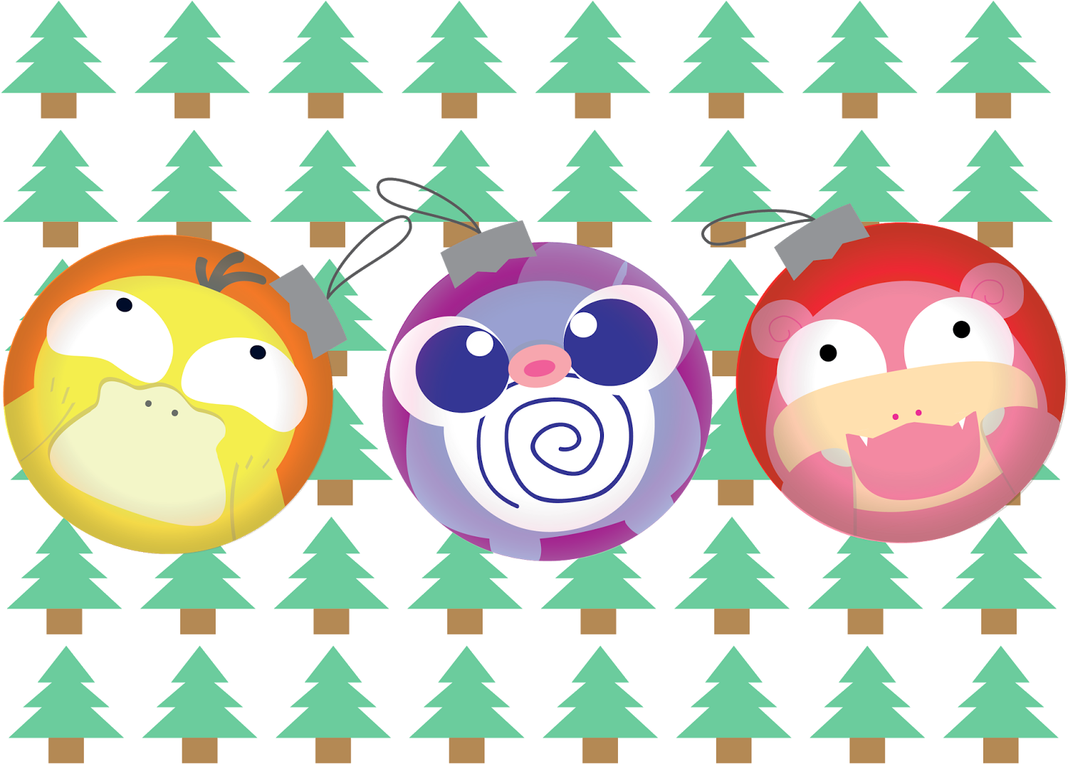 Pokemon Christmas Card (1600x1131), Png Download