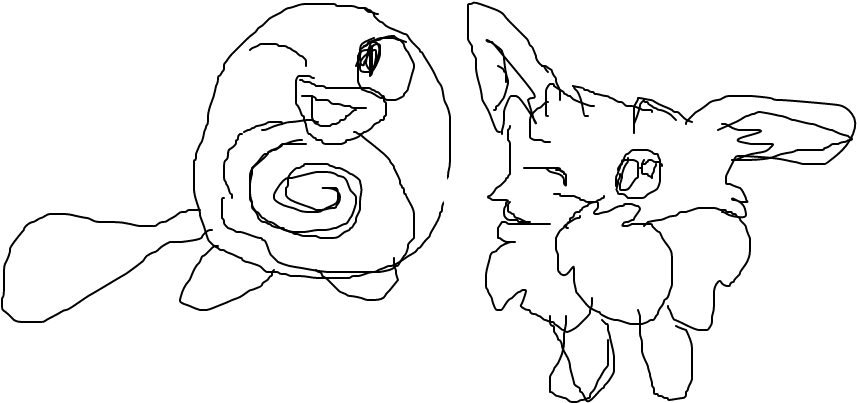 Poliwag - Line Art (1020x608), Png Download