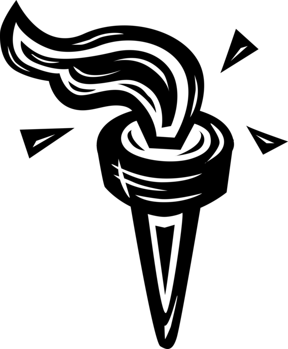 Vector Illustration Of Torch Flame Symbol Of Olympic - Clip Art (578x700), Png Download