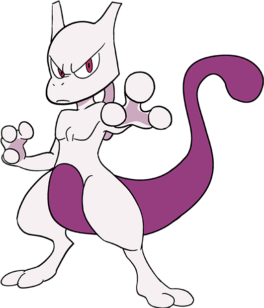 How To Draw Mewtwo - Drawing (680x678), Png Download
