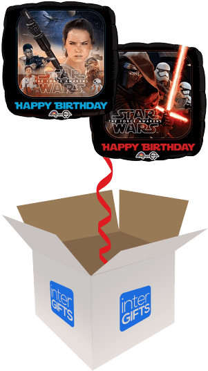 2-sided Happy Birthday Star Wars - 45cm Star Wars Happy Birthday Ep7 (568x568), Png Download