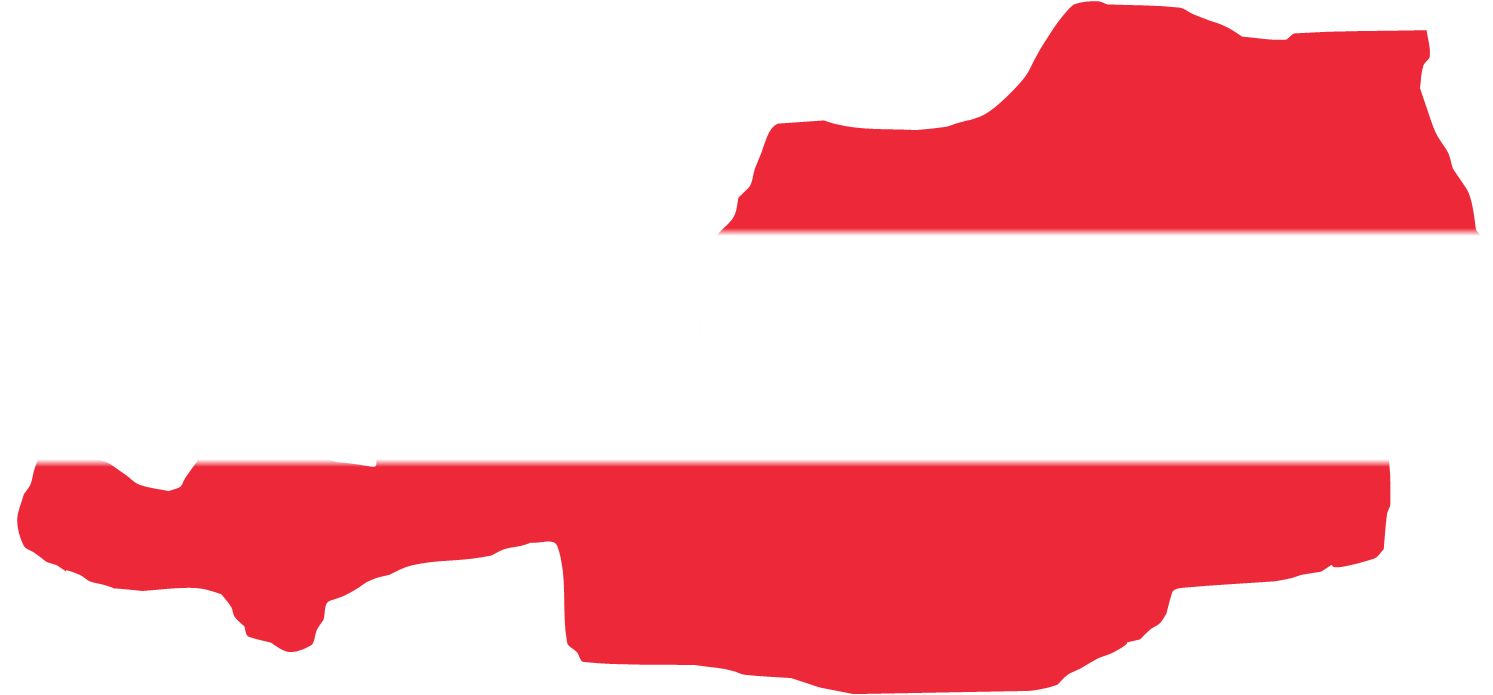 Austria Flag Map - Flag Of Austria (1493x695), Png Download