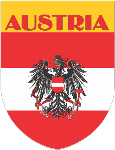 Flags Shield Style - Österreich Flagge (480x480), Png Download